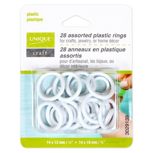 UNIQUE SEWING Assorted Plastic Rings
